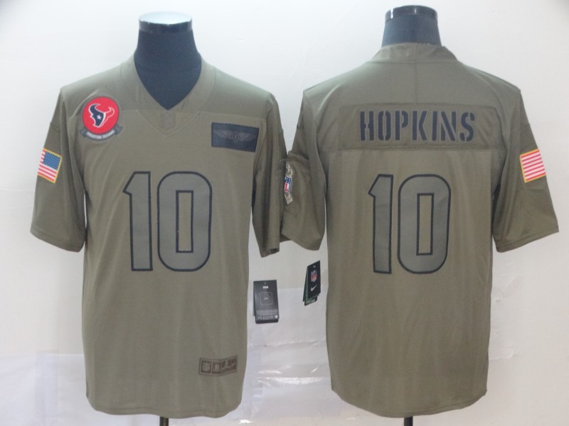 Men's Houston Texans DeAndre Hopkins #10 Brown Jersey